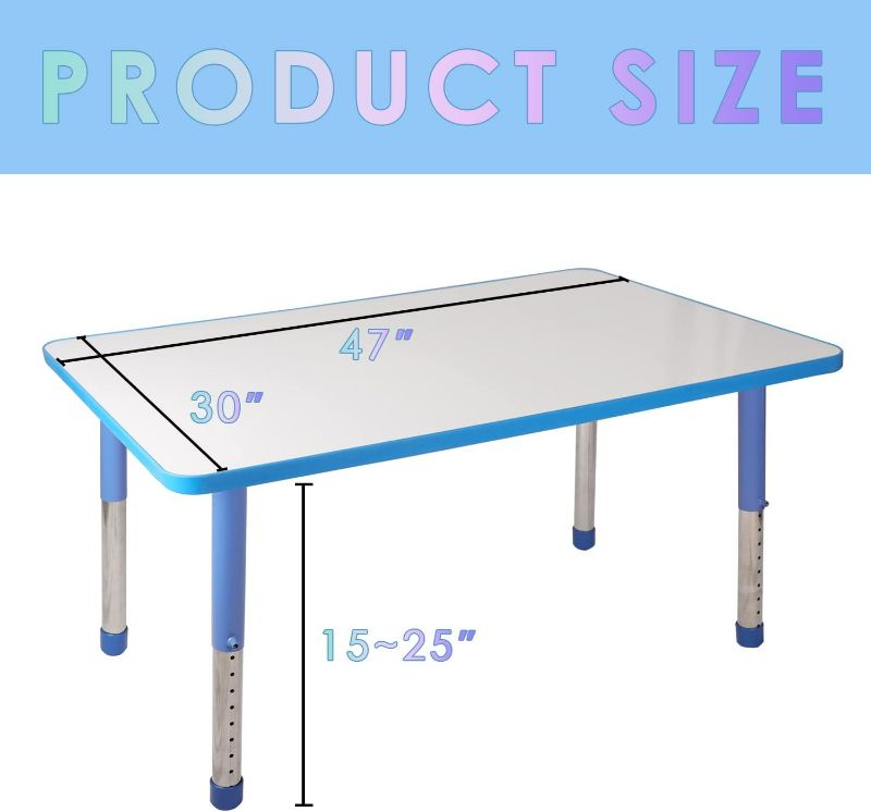 Photo 5 of (READ NOTES) Dry Erase Rectangle Activity Table