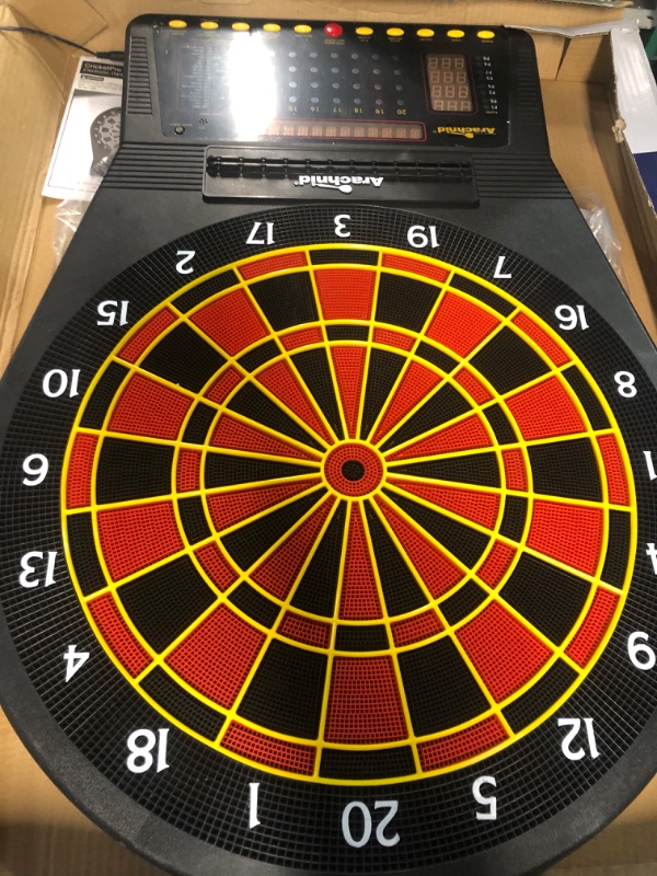 Photo 3 of **SEE NOTES/NON-REFUNDABLE FOR PARTS**
Arachnid Cricket Pro 750 Electronic Dartboard Features 36 Games with 175 Variations for up to 8 Players,Black