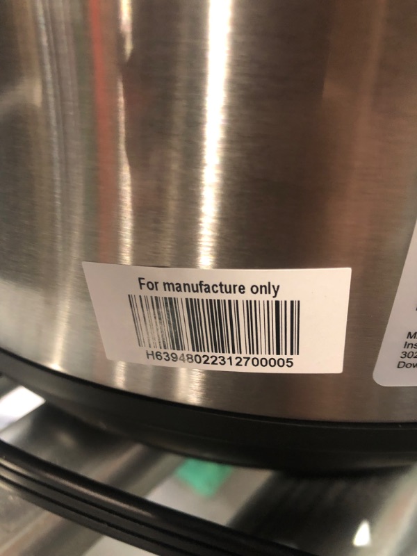 Photo 6 of *PARTS ONLY* Instant Pot Duo 7-in-1 Electric Pressure Cooker, Slow Cooker, Rice Cooker, Steamer, Sauté, Yogurt Maker, Warmer & Sterilizer, Includes App With Over 800 Recipes, Stainless Steel, 8 Quart 8QT Duo