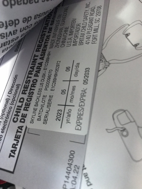 Photo 4 of Britax Skyline 2-Stage Belt-Positioning Booster Car Seat, Dusk - Highback and Backless Seat