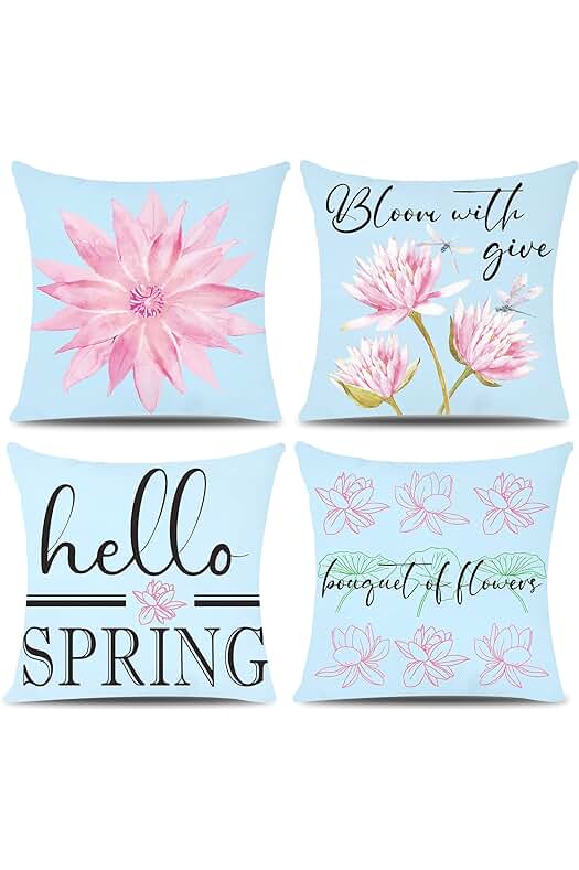 Photo 1 of MOMOHOO Spring Throw Pillow Covers 18x18inc