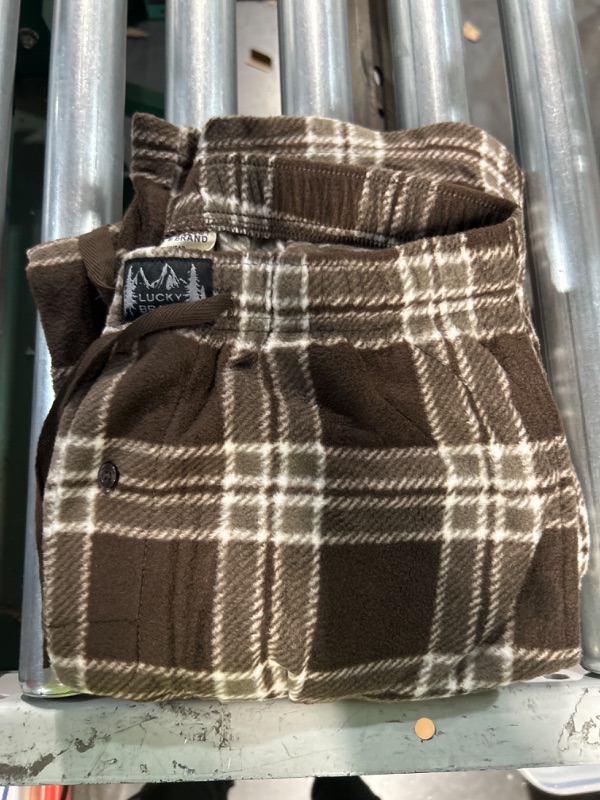 Photo 1 of SIZE M- LUCKYBRAND BROWN PLAID PAJAMA PANTS