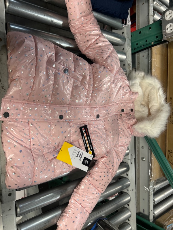 Photo 1 of SIZE 6- GIRLS PINK PUFFER JACKET- KIDS