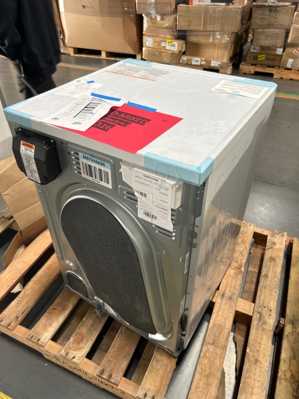 Photo 9 of ***USED - DENTED/SCRATCHED - UNABLE TO TEST***
LG 24 in. W 4.2 Cu. Ft. Ventless Stackable Compact SMART Electric Dryer in White with Dual Inverter HeatPump Technology