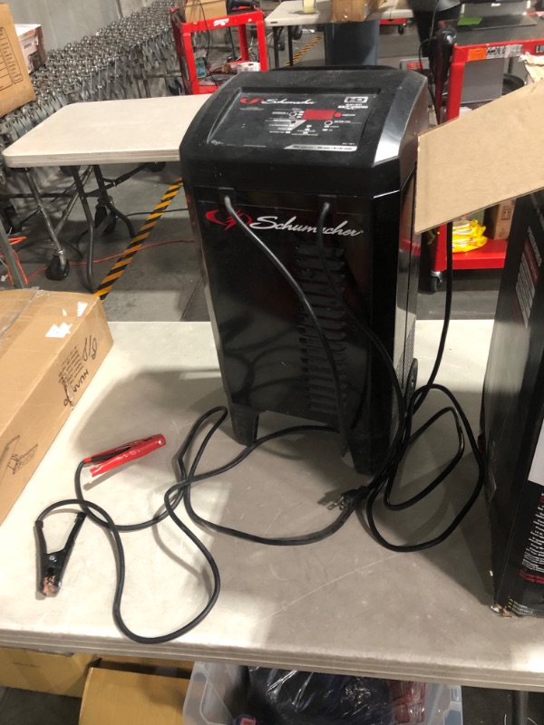 Photo 2 of ***HEAVILY USED AND DIRTY - UNABLE TO TEST***
Schumacher SC1309 Battery Charger with Engine Starter, Boost, and Maintainer - 200 Amp/40 Amp, 6V/12V