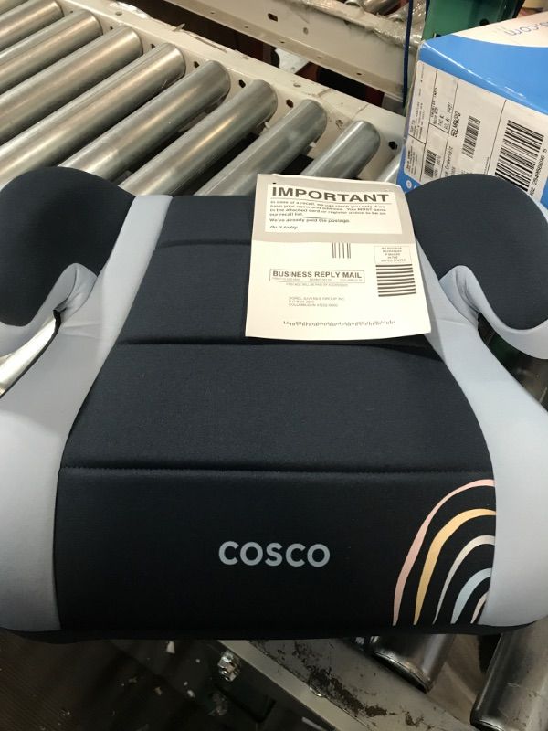 Photo 2 of Cosco Topside Backless Booster Car Seat, Lightweight 40-100 lbs, Rainbow