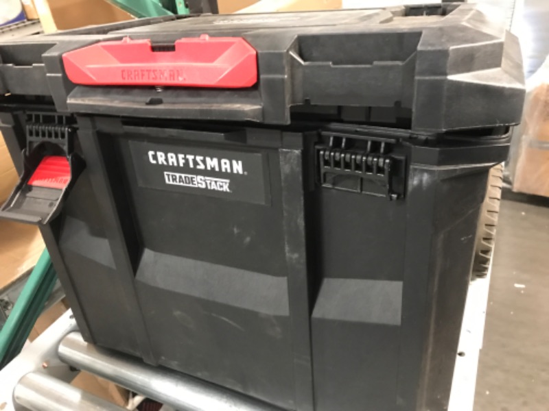 Photo 2 of Craftsman CMST60420 TradeStack System Tower 22-in Black Plastic Wheels Lockable Tool Box