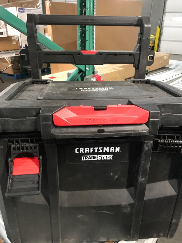 Photo 5 of Craftsman CMST60420 TradeStack System Tower 22-in Black Plastic Wheels Lockable Tool Box