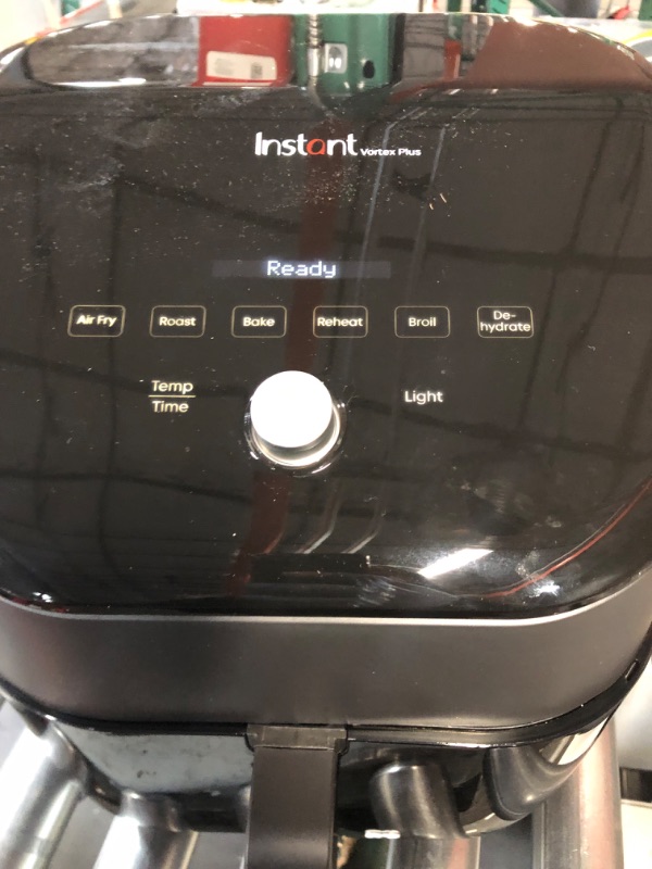 Photo 3 of Instant Vortex Plus 6-Quart Air Fryer Oven, From the Makers of Instant Pot with ClearCook Cooking Window, Digital Touchscreen, App with over 100 Recipes, Single Basket, Black 6QT Vortex Plus
