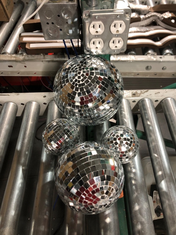 Photo 1 of CHENGU 4PCS SMALL DISCO BALLS