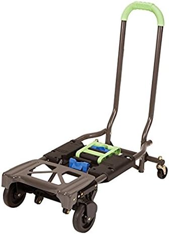 Photo 1 of COSCO Shifter Multi-Position Folding Hand Truck and Cart, Green