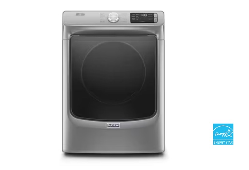 Photo 1 of Maytag 7.3-cu ft Stackable Electric Dryer (Metallic Slate) ENERGY STAR