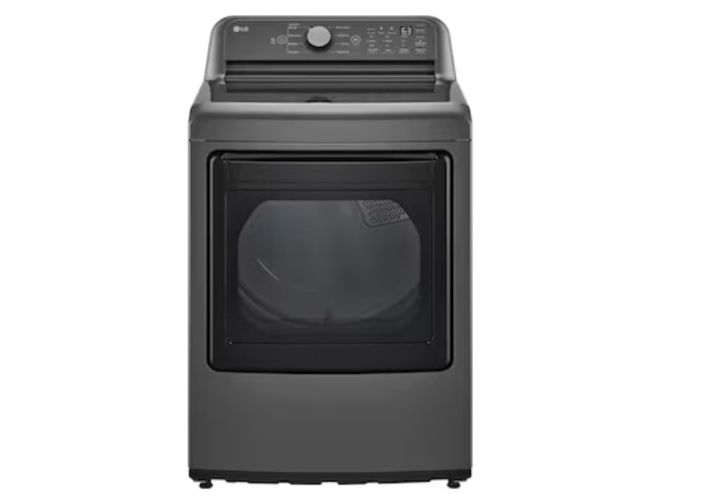Photo 1 of LG 7.3-cu ft Electric Dryer (Matte Black) ENERGY STAR