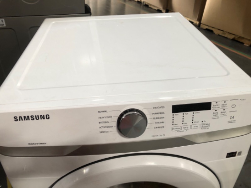 Photo 3 of Samsung 7.5-cu ft Stackable Electric Dryer (White)