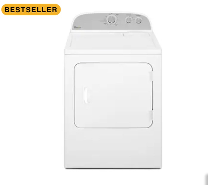 Photo 1 of Whirlpool 7-cu ft Electric Dryer (White)