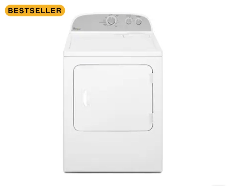 Photo 1 of Whirlpool 7-cu ft Electric Dryer (White)