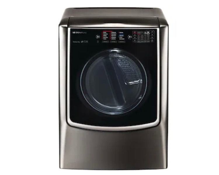 Photo 1 of LG SIGNATURE TurboSteam 9-cu ft Stackable Steam Cycle Smart Electric Dryer 