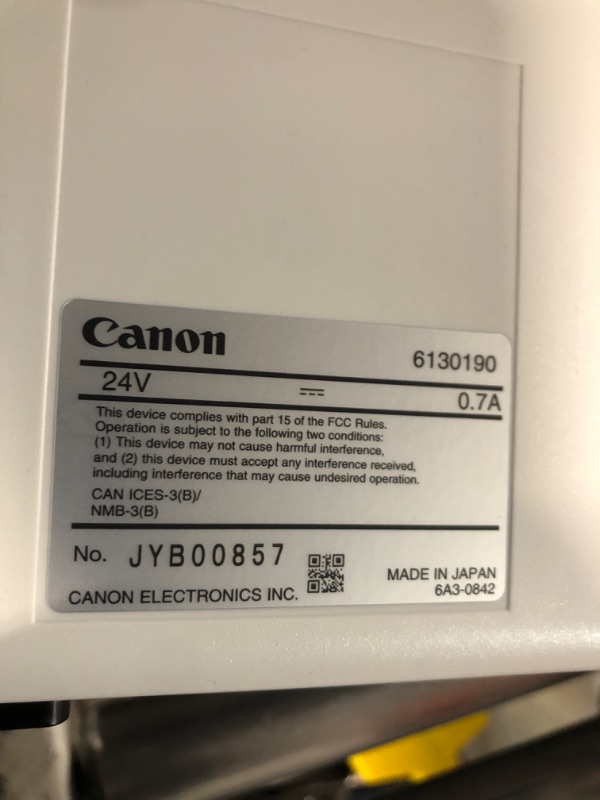 Photo 3 of Canon imageFORMULA R40 Receipt Edition Office Document Scanner