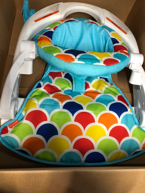 Photo 2 of Fisher-Price Deluxe Sit-Me-Up Floor Seat with Toy-Tray Happy Hills