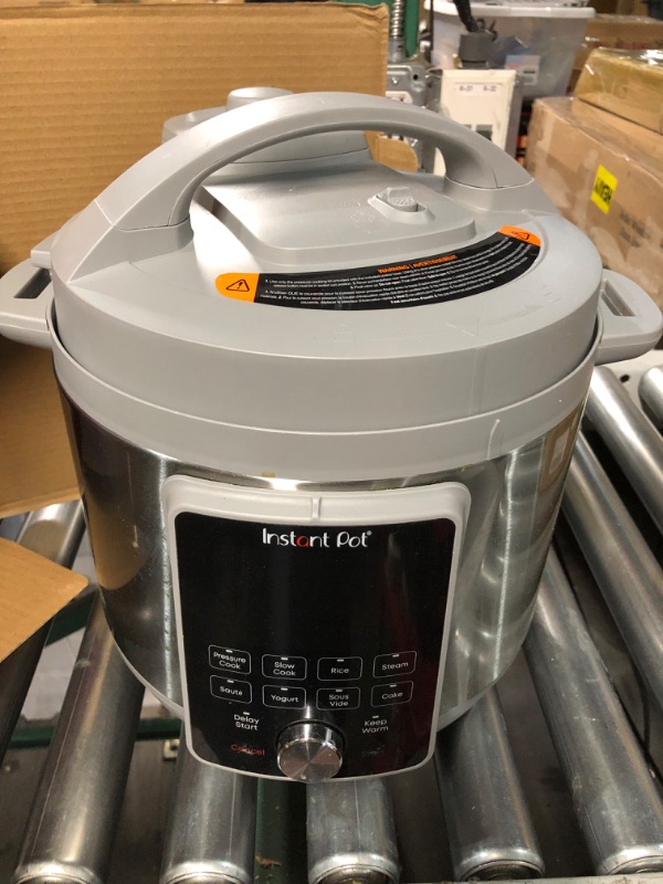 Photo 4 of ***USED READ NOTES***Instant Pot Duo Plus, 6-Quart Whisper Quiet 9-in-1 Electric Pressure Cooker, Slow Cooker, Rice Cooker, Steamer, Sauté, Yogurt Maker,