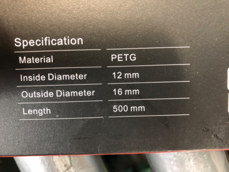 Photo 3 of Thermaltake Pacific DIY LCS 500mm Lengths V-Tubler PETG Hard Tubing (4-Pack) OD 16mm (5/8") x ID 12mm (1/2") & Pacific Black 4 Build-in O-Rings 