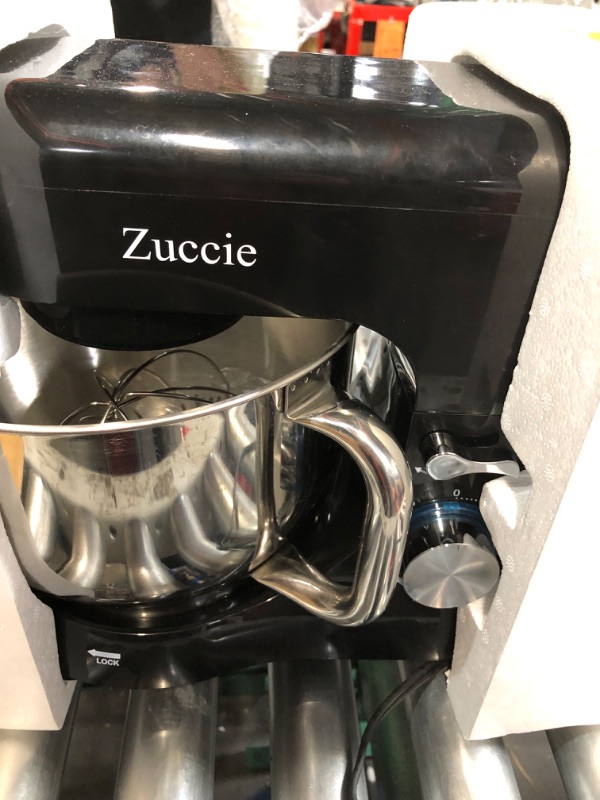 Photo 2 of * used * 
Stand Mixer, Zuccie 4.5L Mixers Kitchen Electric Stand Mixer, 380W Motor Power Food Mixer, 8+P-Speed Dough Mixer 5QT Black