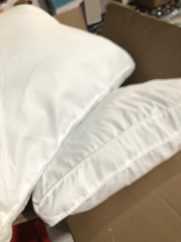 Photo 2 of * used * see all images * 
Beckham Hotel Collection Bed Pillows for Sleeping - Queen Size, Set of 2 - Soft Allergy Friendly, Cooling, Luxury Gel Pillow