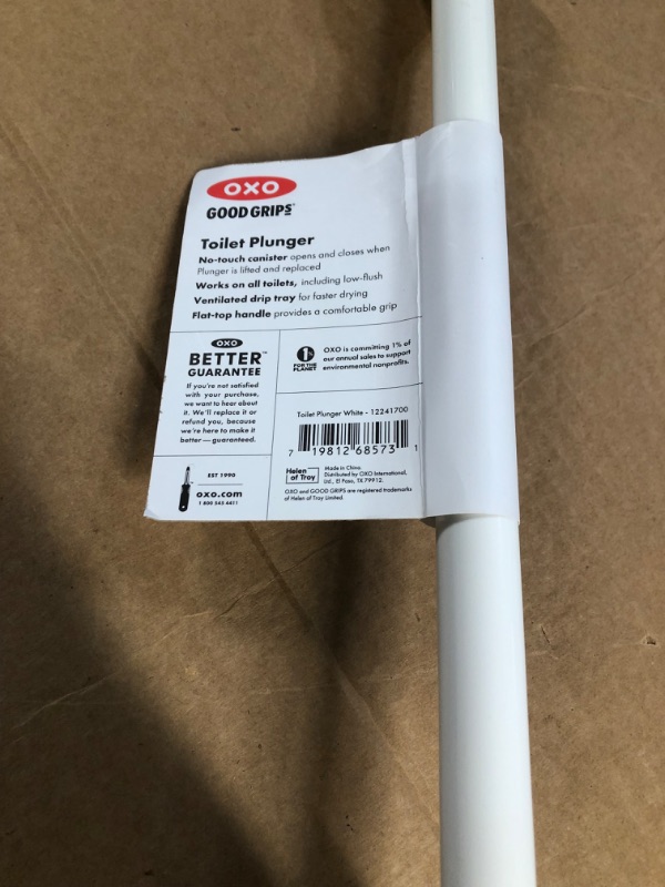 Photo 2 of ***PLUNGER ONLY**** OXO Good Grips Toilet Plunger with Holder & Good Grips Toilet Brush White Plunger + Toilet Brush