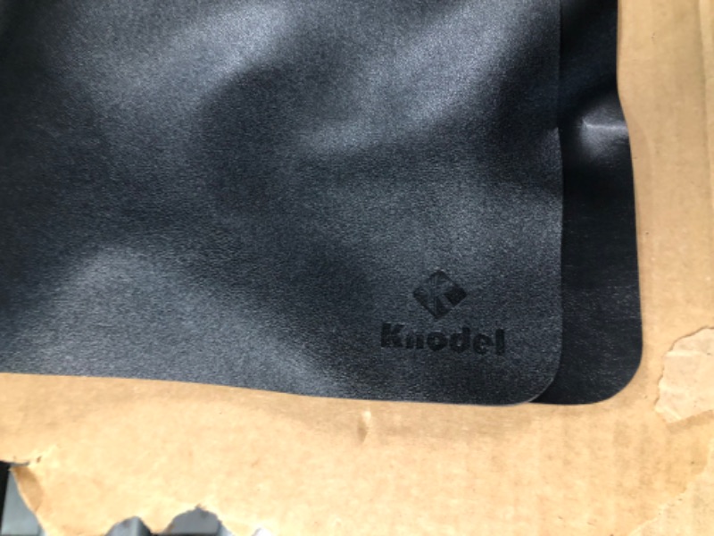 Photo 4 of K KNODEL Desk Mat, Mouse Pad, Desk Pad, Waterproof Desk Mat for Desktop, Leather Desk Pad for Keyboard and Mouse fBlack 47.2" x 23.6"