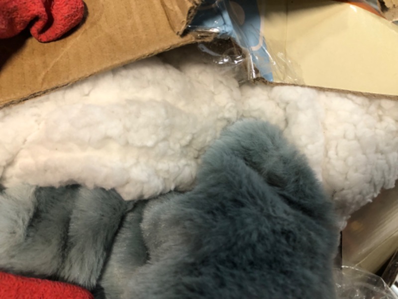 Photo 6 of ( SET OF 2) BENFOX Electric Heated King Blanket 90"x100", Luxury Freshwater Blue Faux Fur Electric Blanket ?6 Heating Levels & 10H Auto Off 