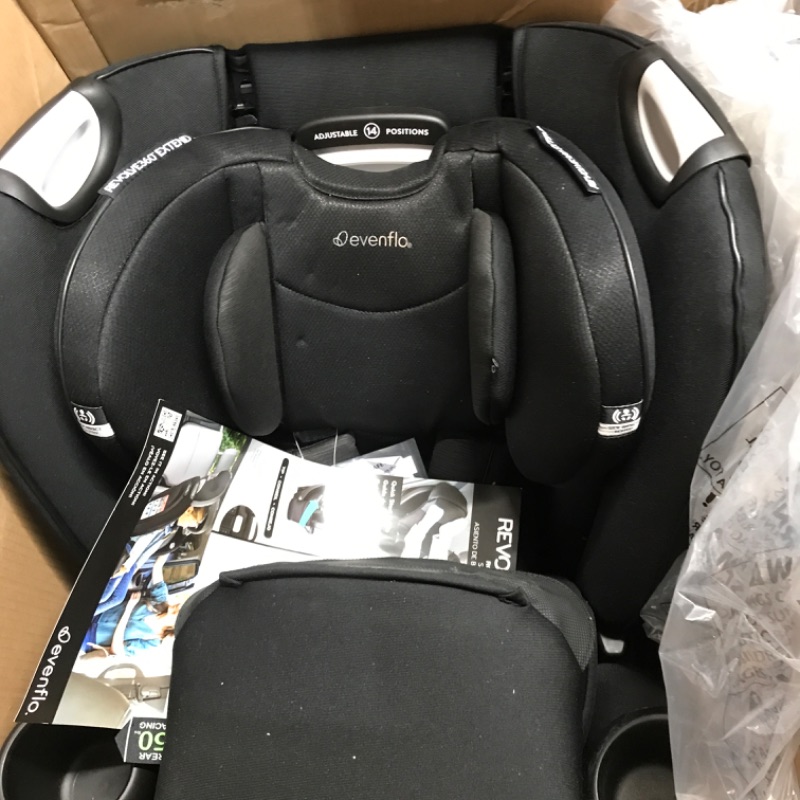 Photo 4 of Evenflo Gold Revolve360 Extend All-in-One Rotational Car Seat with SensorSafe (Onyx Black) Revolve Extend Onyx Black.