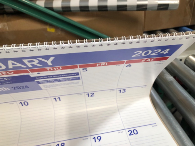 Photo 1 of AT-A-GLANCE 2024 Wall Calendar, 20" x 30", Extra Large, Spiral Bound, Monthly (PM42824) Extra Large 2024 New Edition