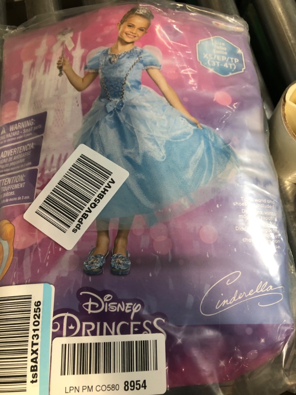 Photo 2 of Disney Princess Cinderella Costume, Sing & Shimmer Musical Sparkling Dress, Sing-A-Long to “A Dream is A Wish Your Heart Makes” Perfect f