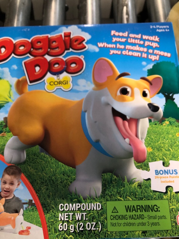 Photo 5 of Doggie Doo Corgi Game - Unpredictable Action - Feed The Doggie and Collect His Doo to Win - Includes 24-Piece Puzzle by Goliath