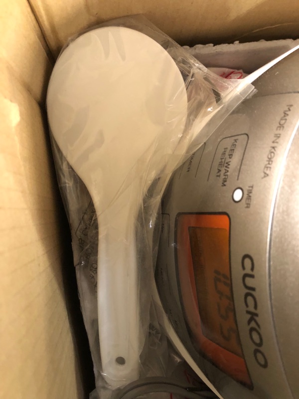 Photo 3 of ***PARTS ONLY NON REFUNDABLE***
CUCKOO CR-0632F | 6-Cup (Uncooked) Micom Rice Cooker | 9 Menu Options: White Rice, Brown Rice & More, Nonstick Inner Pot, 