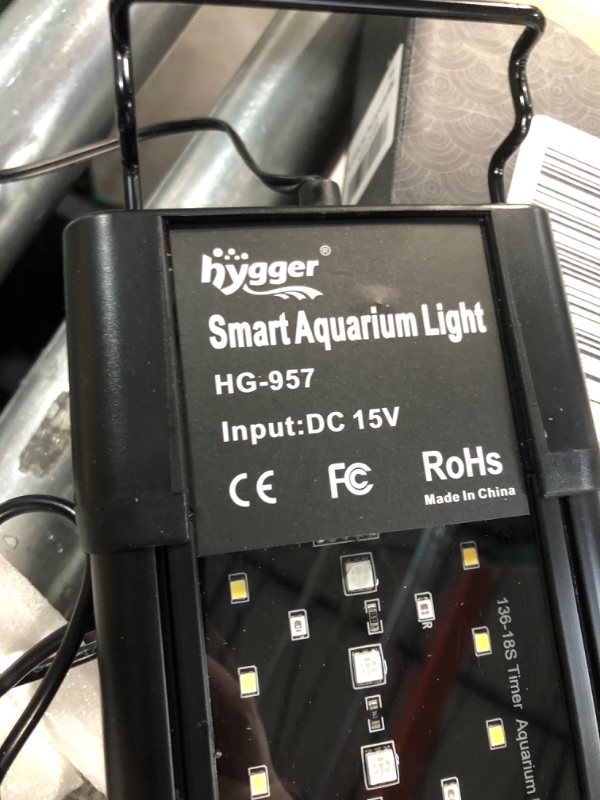 Photo 3 of **PARTS ONLY** hygger Auto On Off 18-24 Inch LED Aquarium Light Extendable Dimable 7 Colors 