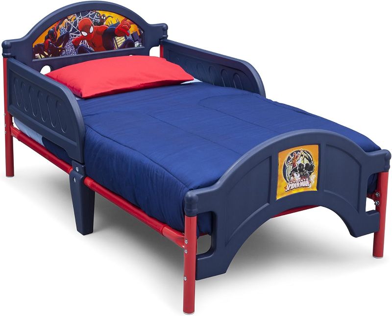 Photo 1 of Delta Children Plastic Toddler Bed, Marvel Spider-Man