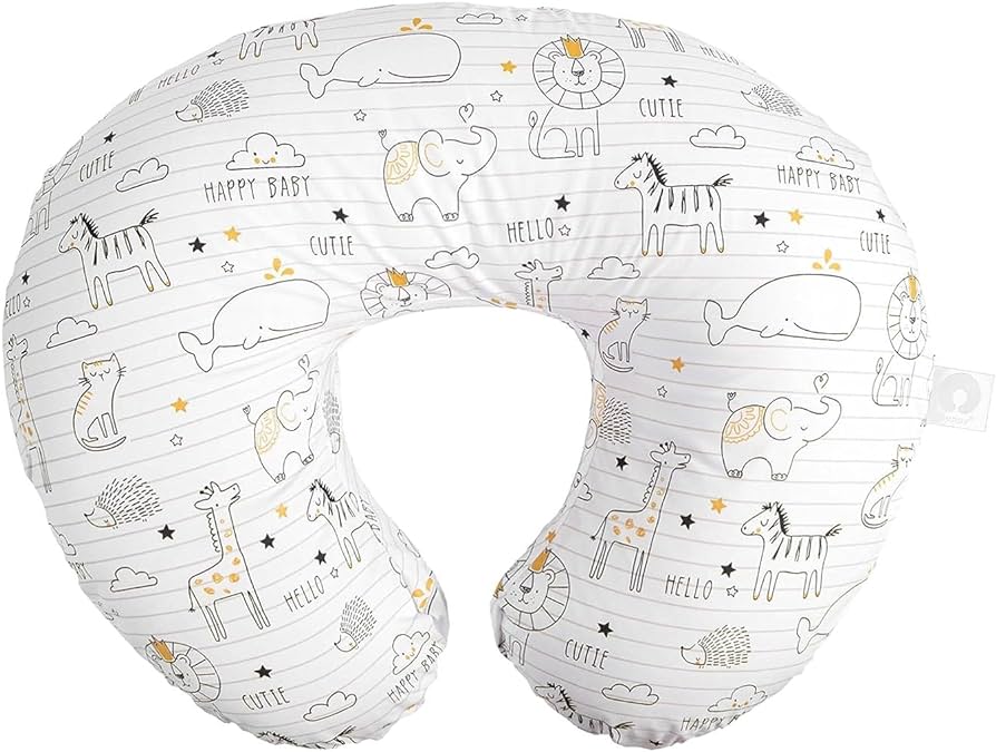 Photo 1 of Boppy Nursing Pillow Original Support, White and Gold Notebook,