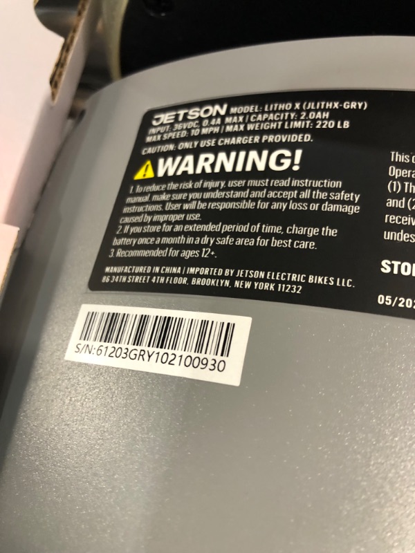 Photo 2 of **WOULD NOT TURN ON** Jetson All Terrain Light Up Self Balancing Hoverboard220lbs Gray