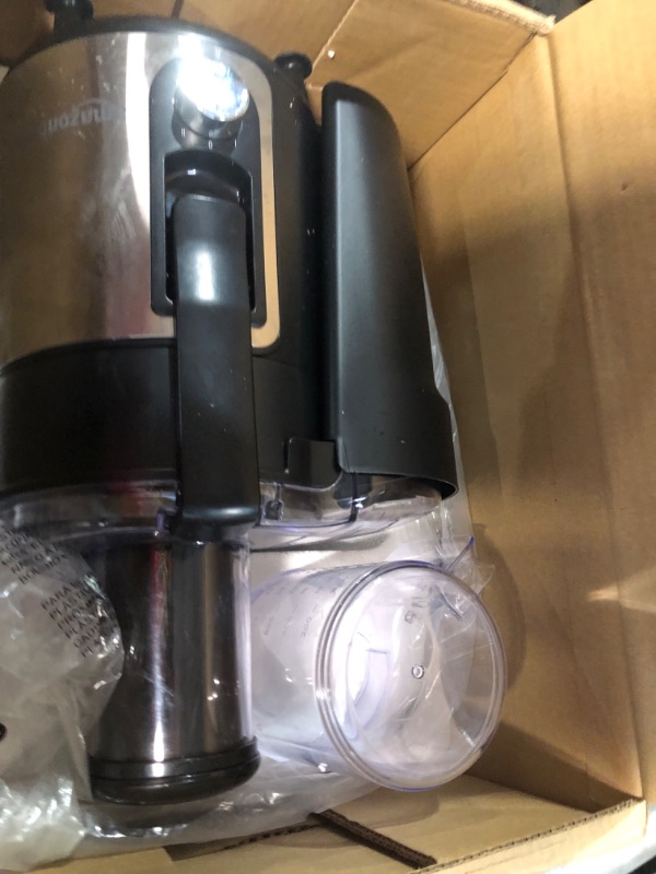 Photo 3 of **NONREFUNDABLE**FOR PARTS OR REPAIR**SEE NOTES**
Amazon Basics Wide-Mouth, 2 speed centrifugal juicer, Black, 33.8 ounce / 1000 ML