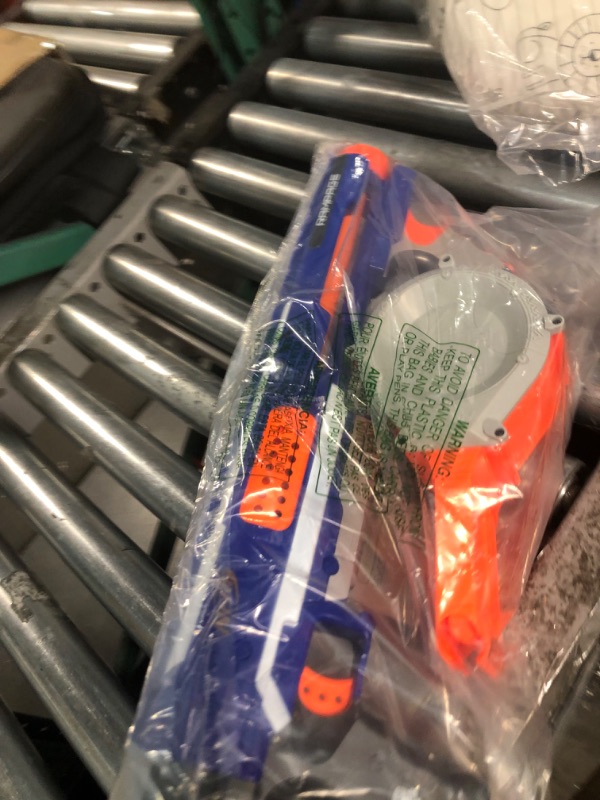 Photo 1 of **NONREFUNDABLE**FOR PARTS OR REPAIR**SEE NOTES**
Nerf Rampage N-Strike Elite Toy Blaster with 25 Dart Drum Slam Fire & 25 Official Elite Foam Darts for Kids, Teens, & Adults (Amazon Exclusive)