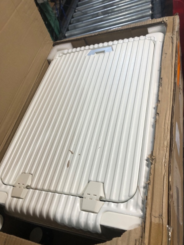 Photo 1 of KROSER Hardside Expandable Carry On Luggage with Spinner Wheels & Built-in TSA Lock, Durable Suitcase Rolling Luggage, Carry-On 20-Inch, White