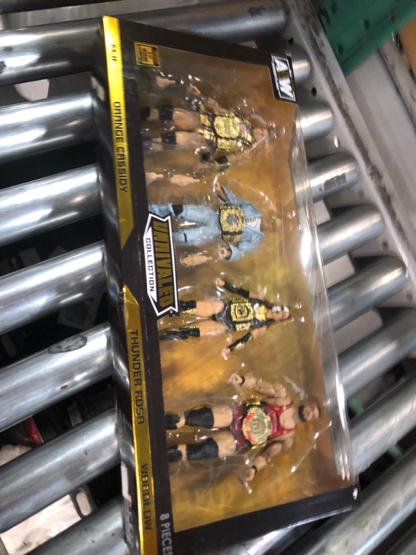 Photo 3 of All Elite Wrestling AEW Unrivaled Champion 4 Pack - Four 6-Inch Figures with Title Belts and Accessories - Amazon Exclusive