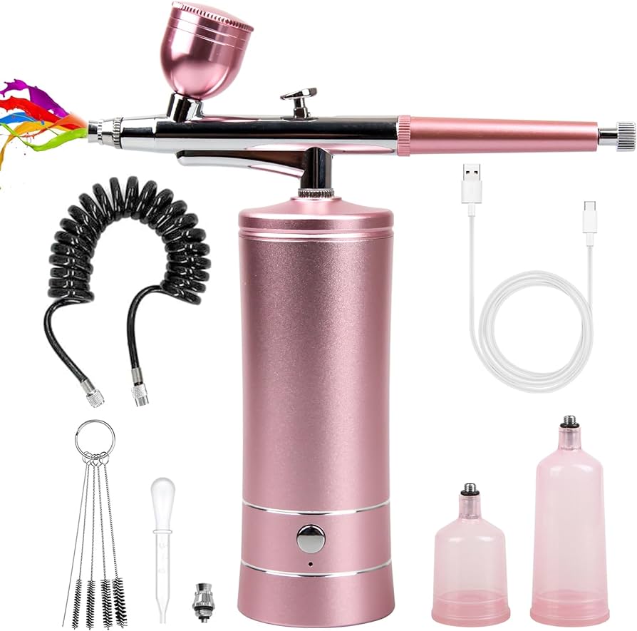 Photo 1 of Airbrush-Kit Rechargeable Cordless Airbrush Compressor -Auto Handheld Airbrush Gun, 