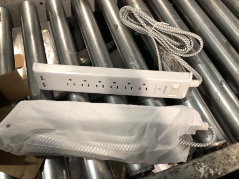 Photo 1 of 2 Pack Power Strip - 12FT Long Extension Cord, Surge Protector 