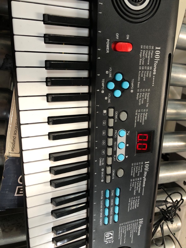 Photo 5 of 61 keys keyboard piano, Electronic Digital Piano with Built-In Speaker Microphone,