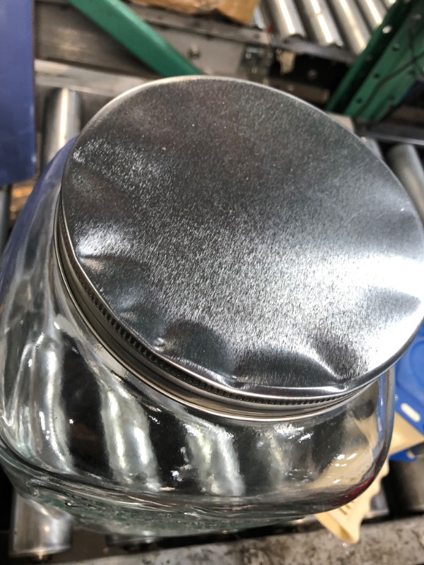 Photo 5 of **LID DENTED** Ilyapa 2 Gallon Glass Beverage Dispenser 100% Leak Proof Stainless Steel Spigot 