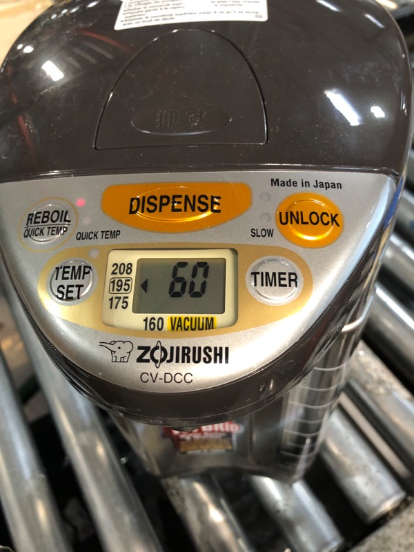 Photo 5 of **DENTED**Zojirushi America CV-DCC50XT VE Hybrid Water Boiler Stainless Dark Brown 5-Liter Boiler