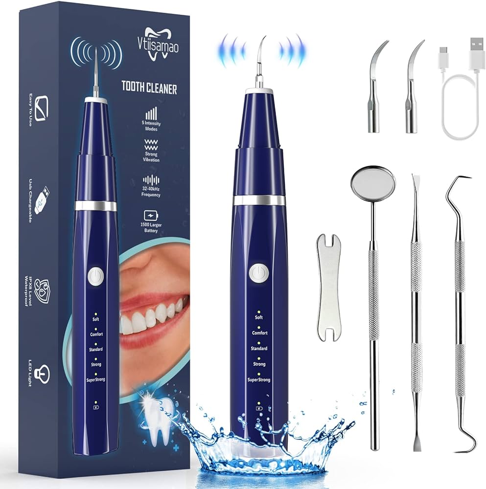 Photo 1 of Plaque/Tartar Remover for Teeth, Dental Calculus Remover Teeth Cleaning Kit with LED Light