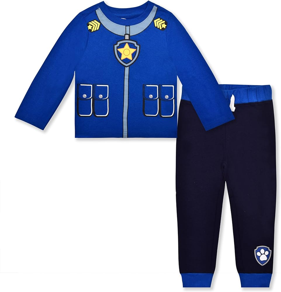 Photo 1 of SIZE 7 Nickelodeon Paw Patrol Boys Chase, Marshall and Rubble T-Shirt and Jogger Pants Set 